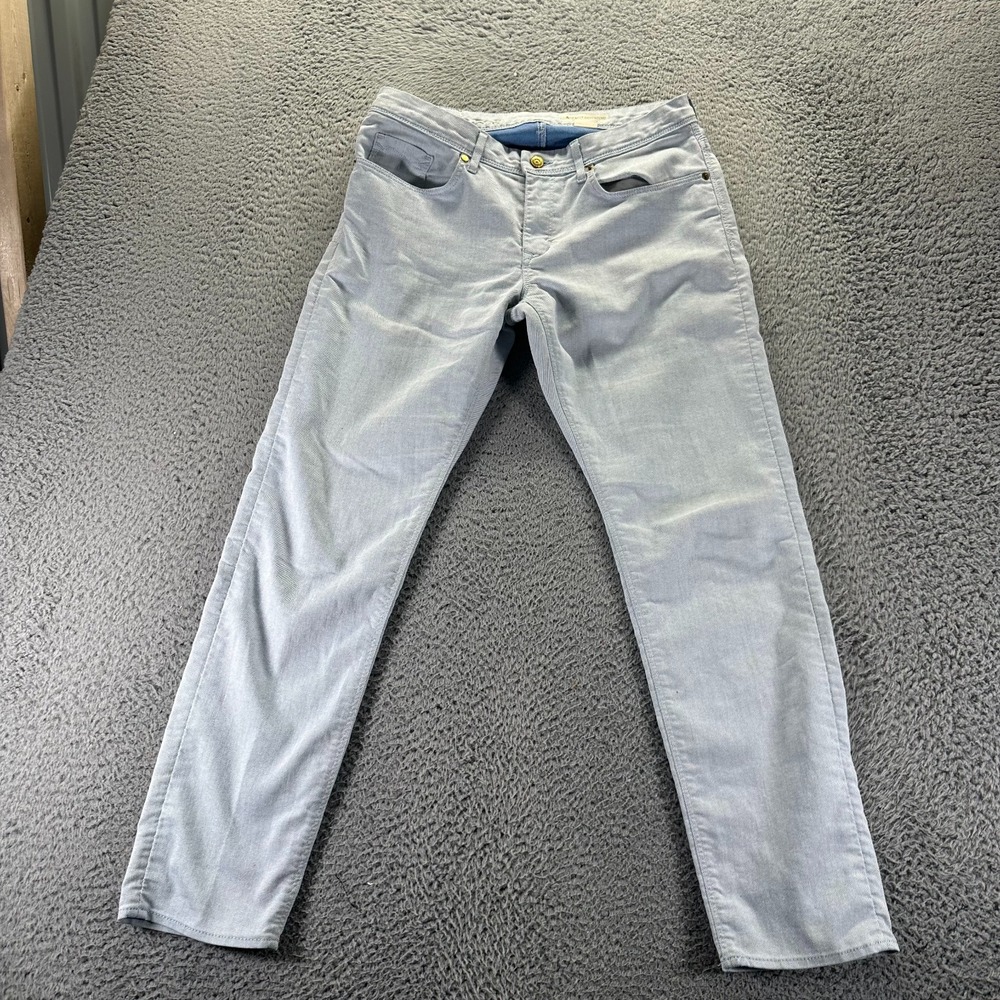 H&M Jeans Womens 28x32 Blue Cotton Denim Boyfriend Skinny Stretch Light Wash‎